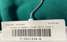 Load image into Gallery viewer, Forever 21 Womens Green Regular Fit Side Zip Mini Skirt Size Large