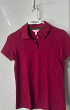 Load image into Gallery viewer, Lilly Pulitzer Womens Burgundy Short Sleeve Collared Polo Shirt Size XS