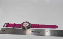 Load image into Gallery viewer, Authentic Lucien Piccard Women's Fuchsia Silicone Quartz Watch