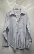 Load image into Gallery viewer, Brooks Brothers Mens White Striped Cotton Regent Fit Non-Iron Dress Shirt Sz 16
