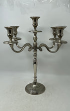 Load image into Gallery viewer, Vintage Silver-Tone Victorian Collectible 5 Candelabra Candle Holder
