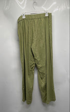 Load image into Gallery viewer, Michael Kors Womens Green Elastic Waist Pull-On Wide-Leg Trouser Pants Size L