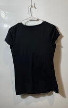 Load image into Gallery viewer, Ann Taylor Womens Black Short Sleeve Round Neck Pullover Blouse Top Size S