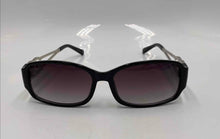 Load image into Gallery viewer, Women's Glossy Black/Gold Tone Sunglasses (NCL)