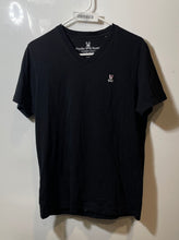 Load image into Gallery viewer, Psycho Bunny Mens Black Pima Cotton Short Sleeve V-Neck Pullover T-Shirt Size 4