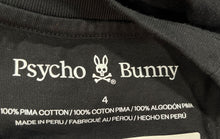 Load image into Gallery viewer, Psycho Bunny Mens Black Graphic Print Short Sleeve Pullover T-Shirt Size 4
