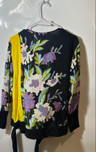 Load image into Gallery viewer, Diane Von Furstenberg Womens Multicolor Floral Long Sleeve Blouse Top Size M