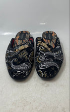 Load image into Gallery viewer, Meijiana Mens Multicolor Paisley Print Round Toe Slip-On Mule Slippers Size 11