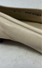 Load image into Gallery viewer, Bally Womens Beige Leather Slip-On Closed Toe Loafer Flats Size 8 M