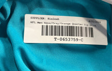 Load image into Gallery viewer, NFL Team Apparel Mens Aqua Gray Orange Miami Dolphins Quarter Zip Shirt Size S