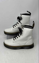Load image into Gallery viewer, Dr. Martens Unisex Zavala Black White Leather Lace-Up Combat Boots Size M 5 W 6