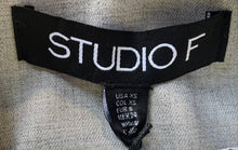 Load image into Gallery viewer, Studio F Womens Gray Sleeveless One-Button Cropped Blazer Vest Size XS
