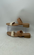 Load image into Gallery viewer, Lucky Brand Womens Razilla Beige White Open Toe Slip-On Slide Sandals Size 10M