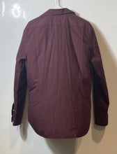 Load image into Gallery viewer, H&M Mens Wine Slim Fit Easy Iron Spread Collar Long Sleeve Button-Up Shirt Sz L