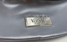 Load image into Gallery viewer, Versace Fragrances Womens Gray Adjustable Strap Front Zipper Belt Bag