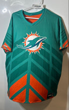 Load image into Gallery viewer, NFL Flag Unisex Adults Multicolor Miami Dolphins Football Pullover T-Shirt Sz XL
