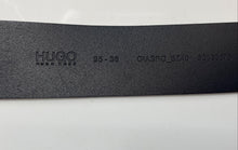 Load image into Gallery viewer, Hugo Boss Mens Giaspo SZ40 Black Leather Adjustable Buckle Dress Belt Size 95-36