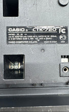 Load image into Gallery viewer, Casio CTK-720 Black Portable 61-Key USB Electronic Keyboard Not Tested