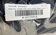 Load image into Gallery viewer, Nike Boys Air Jordan 1 Retro High 575441-035 Gray Black Basketball Shoes Size 7Y