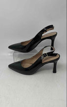 Load image into Gallery viewer, Kelly & Katie Womens Black Pointed Toe Kitten Slingback Heels Size 7M