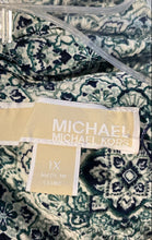 Load image into Gallery viewer, Michael Kors Womens Multicolor Printed Sleeveless V-Neck A-Line Dress Size 1X