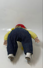 Load image into Gallery viewer, Wags Rite Girl Ice Skater Blue Eyes Yellow Sweater Red Scarf Collector Doll