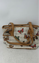 Load image into Gallery viewer, Giani Bernini Womens White Beige Butterfly Double Handle Shoulder Bag