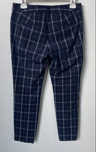 Load image into Gallery viewer, Banana Republic Womens Blue White Plaid Print Pockets Trousers Pants Size 4