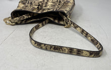 Load image into Gallery viewer, Michael Kors Womens Suri Beige Python Embossed Inner Pockets Crossbody Purse