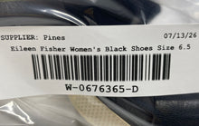 Load image into Gallery viewer, Eileen Fisher Womens Black Leather Back Zip Platform Strappy Sandals Size 6.5