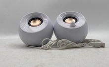 Load image into Gallery viewer, Set Of 2 Pcs Creative Pebble V3 Model MF1680 White Desktop Speakers Not Tested