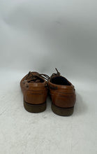 Load image into Gallery viewer, Timberland Mens Brown Leather Stitching Moc Toe Lace-Up Boat Shoes Size 8.5M