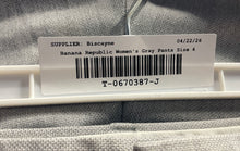 Load image into Gallery viewer, Banana Republic Womens Ryan Gray Flat Front Straight Leg Dress Pants Size 4