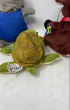 Load image into Gallery viewer, Vintage Set Of 5 Coca Cola Plush Animal Collectibles Seal Turtle Moose Elephant