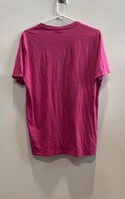 Load image into Gallery viewer, Lacoste Womens Pink Cotton V-Neck Short Sleeve Regular Fit Pullover T-Shirt Sz L