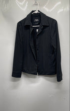 Load image into Gallery viewer, Zara Mens Dark Gray Long Sleeve Collared Pockets Snap Jacket Size XS
