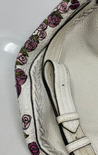 Load image into Gallery viewer, Rebecca Minkoff Womens White Pink Floral Print Leather Shoulder Strap Hobo Bag