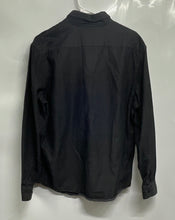 Load image into Gallery viewer, Express Mens Black Cotton Long Sleeve Collared Button-Up Shirt Size Large