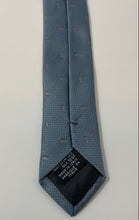 Load image into Gallery viewer, Armani Collezioni Mens Blue Geometric Silk Keeper Loop Adjustable Pointed Tie