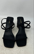 Load image into Gallery viewer, Aldo Womens Okurra Black Open Toe Slip-On Block Heel Slingback Sandals Size 8