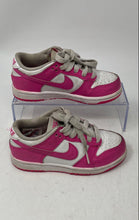 Load image into Gallery viewer, Nike Girls Dunk Low FB9108-102 Pink White Low Top Lace-Up Sneaker Shoes Size 11C