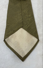 Load image into Gallery viewer, Gherardini Firenze Mens Olive Green Silk Adjustable Pointed Tie One Size