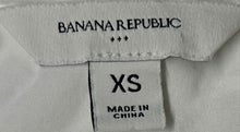 Load image into Gallery viewer, Banana Republic Womens White Long Sleeve Tie Front Blouse Top Size XS
