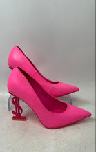Load image into Gallery viewer, Cape Robbin Womens Goddess Pink Pointed Toe Dollar Sign Stiletto Pump Heels 7M
