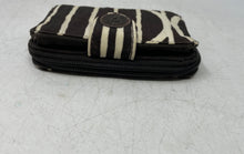 Load image into Gallery viewer, Kipling Womens Brown White Striped ID Window Card Holder Zip-Around Wallet