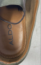 Load image into Gallery viewer, Aldo Mens Green Leather Lace-Up Round Toe Oxford Dress Shoes Size 11