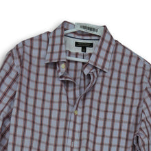 Load image into Gallery viewer, Banana Republic Mens White Red Plaid Cotton Classic Fit Button Up Shirt Size L/G