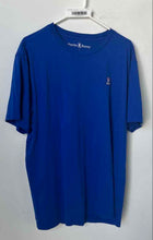 Load image into Gallery viewer, Psycho Bunny Mens Blue Cotton Short Sleeve Crew Neck Pullover T-Shirt Size 7