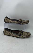Load image into Gallery viewer, Coach Womens Brown Signature Print Slip-On Loafers Shoes Size 7.5M