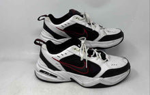 Load image into Gallery viewer, Nike Mens Air Monarch IV White Red Black Low Top Lace-Up Sneaker Shoes Size 12